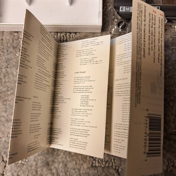 VINTAGE 1989 TIN MACHINE MUSIC CASSETTE TAPE david bowie 80s tested/plays - Picture 4 of 5